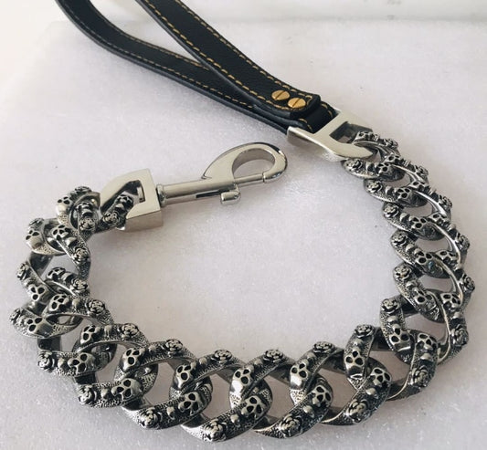 Skull Pet Leash For Big Dogs
