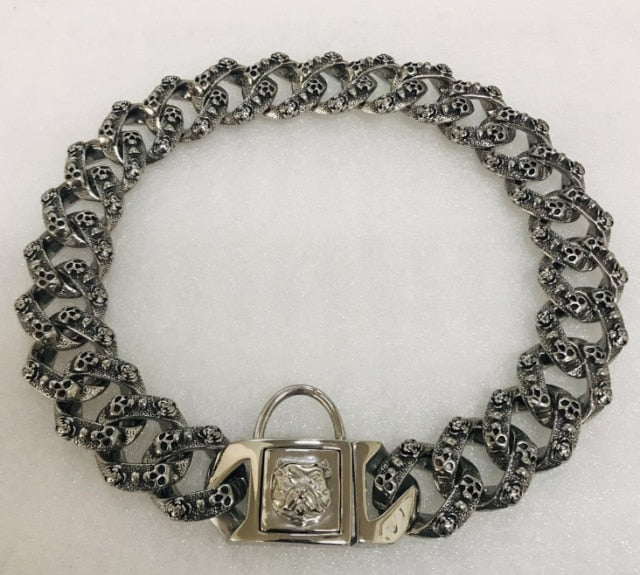 Skull Pet Leash For Big Dogs