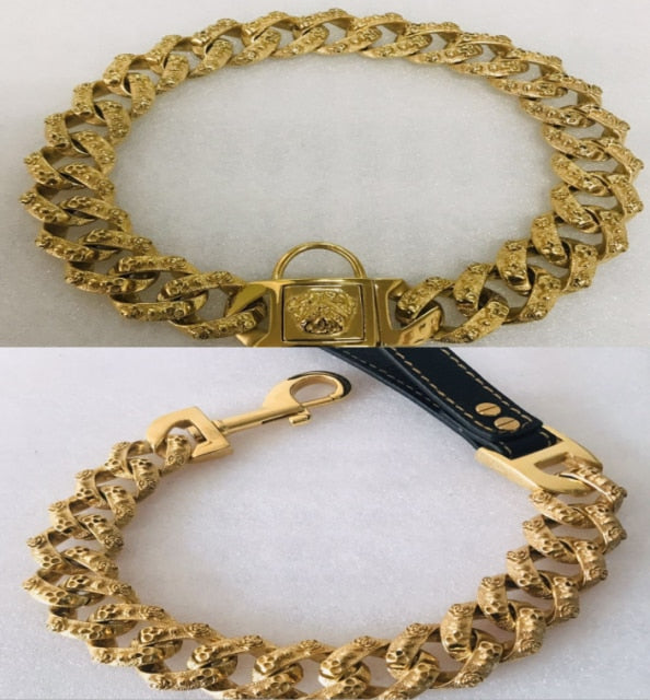 Skull Pet Leash For Big Dogs