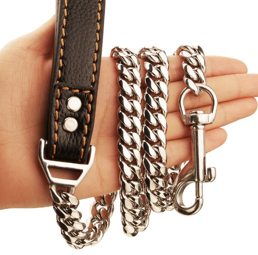 Pet Dog Stainless Steel Leash