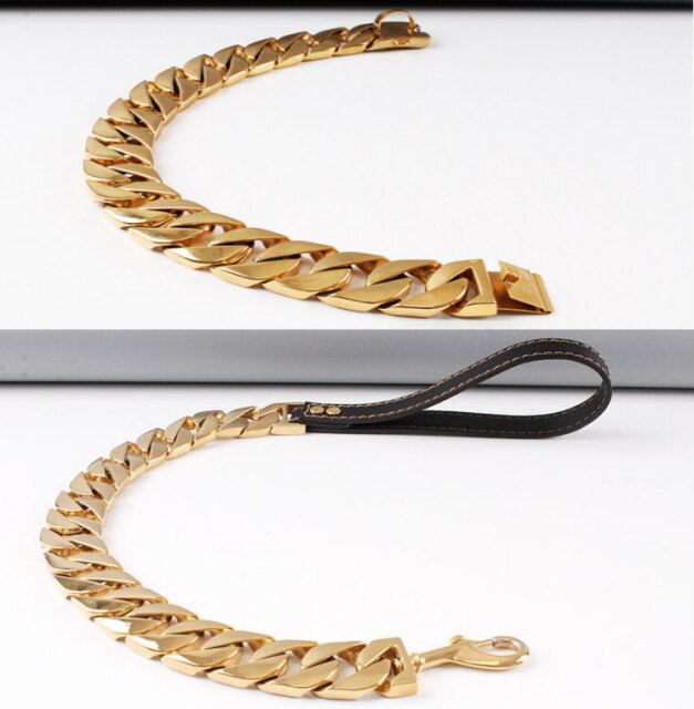 Silver Dog Collar Chain For Pitbull & Bulldog