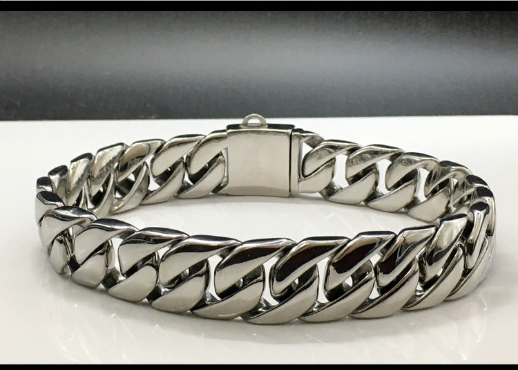 Silver Dog Collar Chain For Pitbull & Bulldog