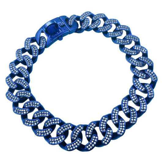 Large Dog Gold Rhinstone Collar Chain for Big Dog