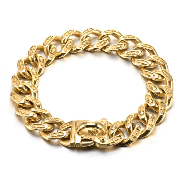 Stainless Steel Gold Dog Collar Necklace (limited)