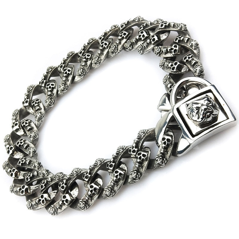 Large Dog Silver Collar For Big Bully Dog