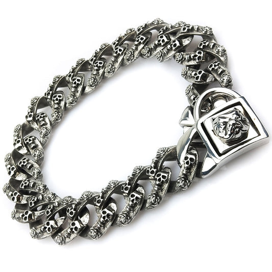 Large Dog Silver Collar For Big Bully Dog