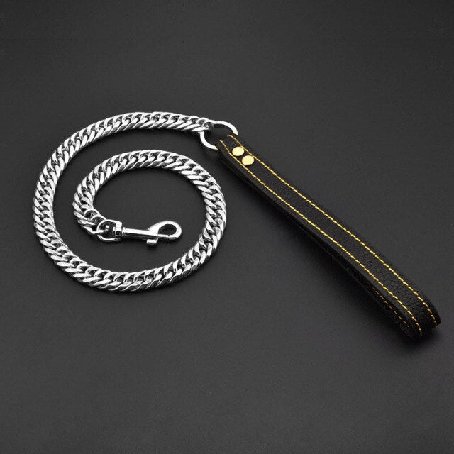 Dog Gold Chain Leash