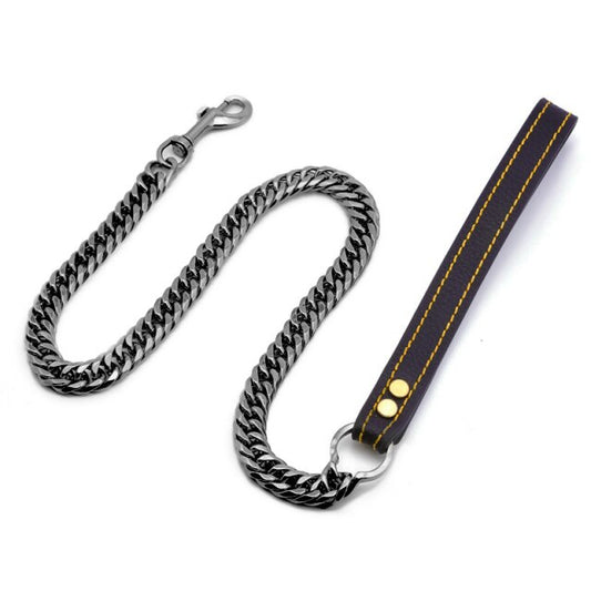 Dog Gold Chain Leash