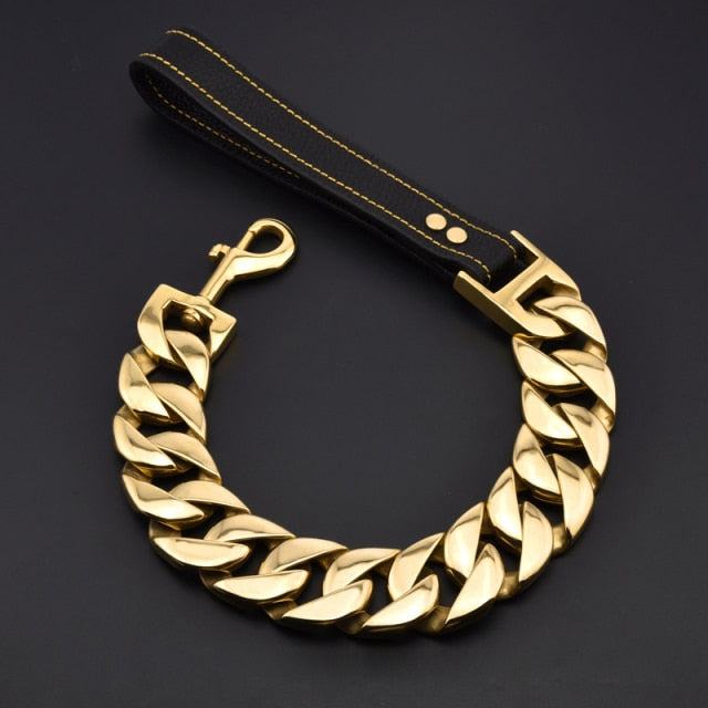 Dog Collar Leash With Stainless Steel