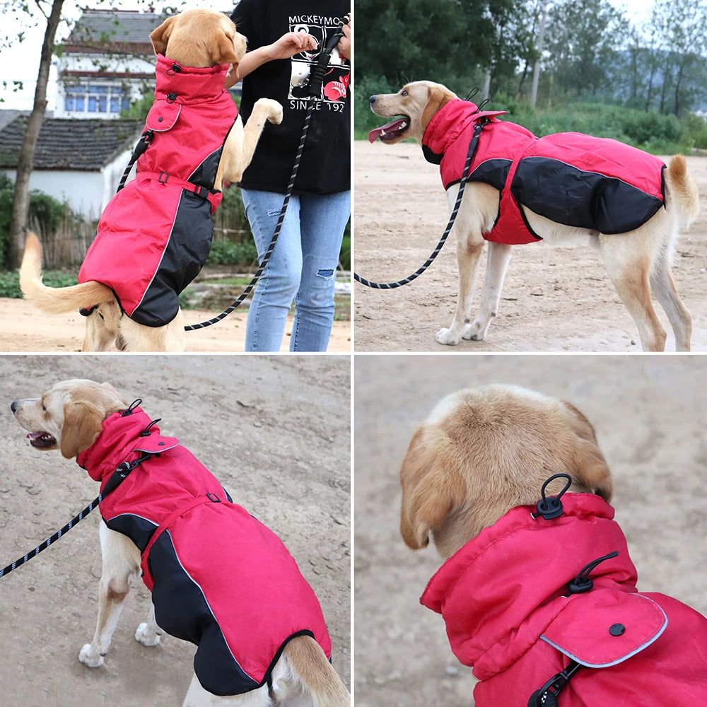 Waterproof Big Dog Warm Coat