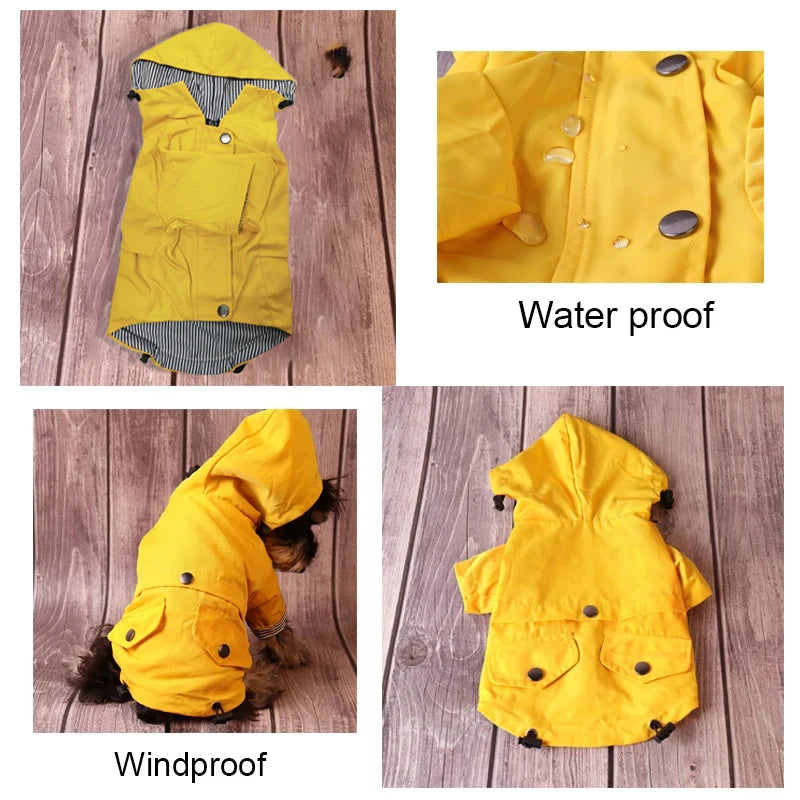 Large Dog Waterproof Raincoat