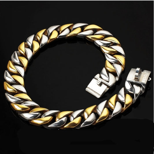 Gold Big Dog Collar & Leash Chain (Limited)