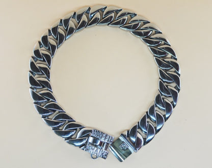 Metal Stainless Steel Silver Dog Collar