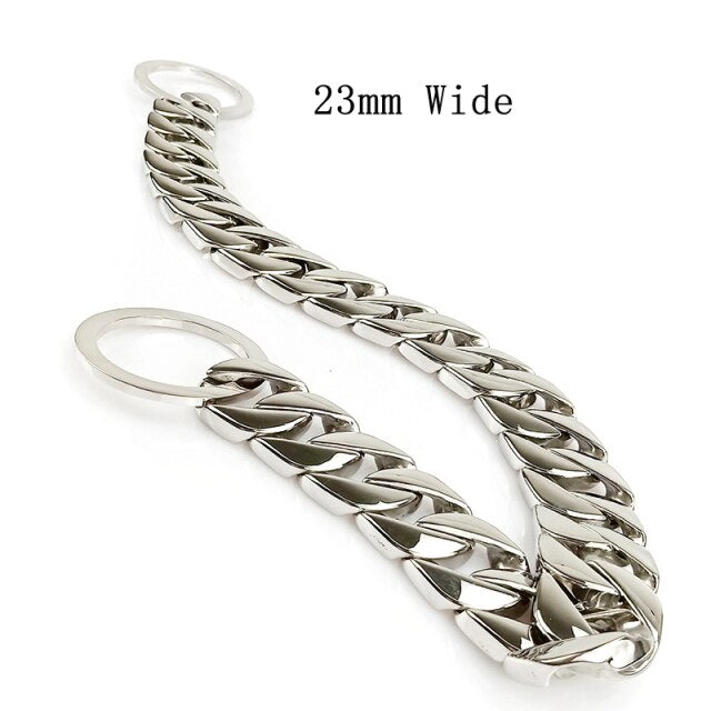 Smooth Stainless Steel Gold Metal Collar For Dog