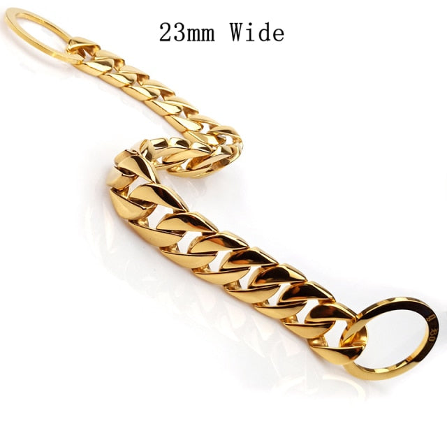 Smooth Stainless Steel Gold Metal Collar For Dog